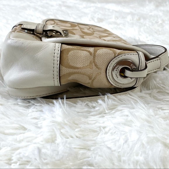 Coach Signature Hadley Field Crossbody Bag White - Picture 6 of 14